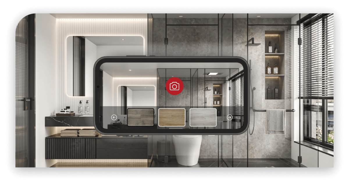 Bekijk PerfecTile by Dijkmans  in uw eigen ruimte binnen enkele seconden